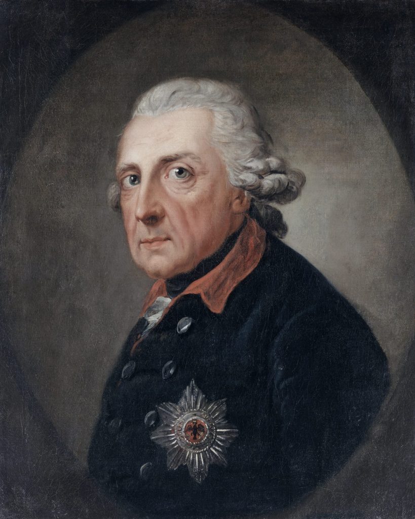 Un retrato de Federico II de Prusia