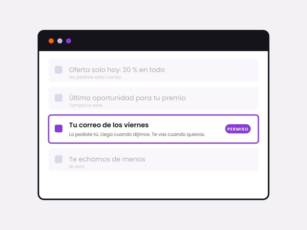 Una bandeja de entrada
